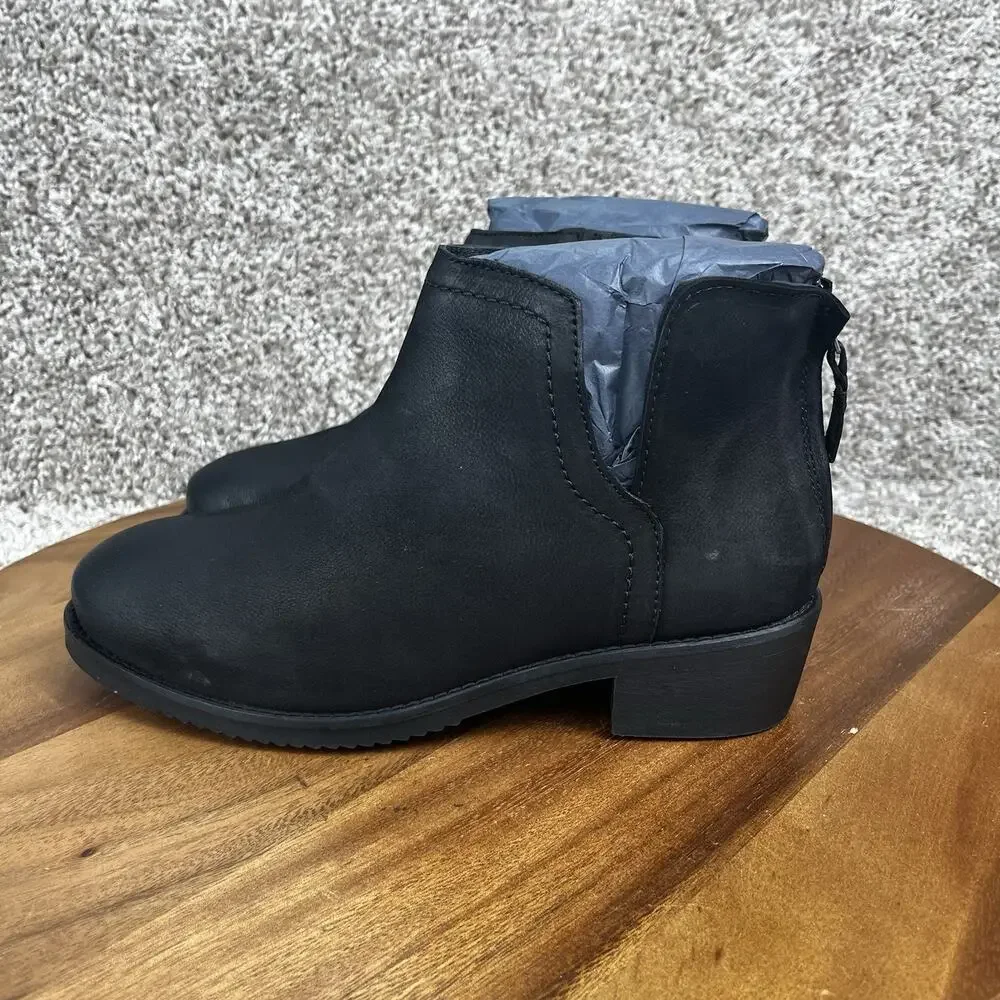 NEW SoftWalk Women's Ramona Boots Loafer Black Size 7 W Wide Shoes S2156-001